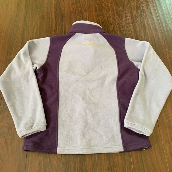 The North Face purple full zip up fleece jacket M - Picture 2 of 6